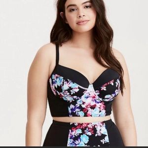 Torrid Floral High-Waisted Bikini Set